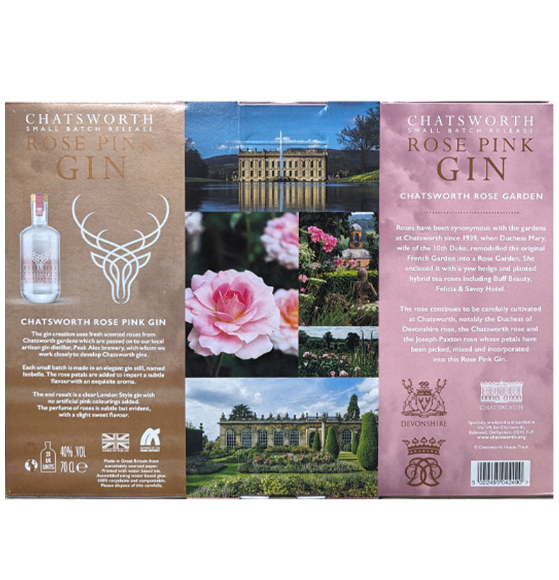 Chatsworth Rose Gin Gift Set With Glasses