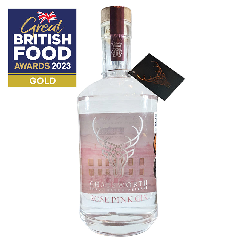 Renowned food expert David Moore has awarded Chatsworth Rose Pink Gin by Peak Artisan Drinks a Gold Badge at this year’s Great British Food Awards