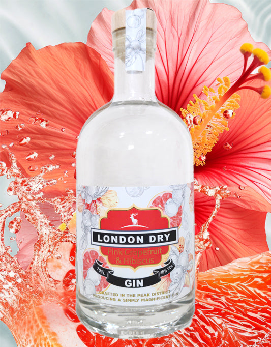 Pink Grapefruit and Hibiscus London Dry Gin 70cl